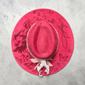 Wide Brim Hat - Fuscia