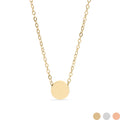 Mini Circle Necklace - 18K Gold PVC Stainless Steel